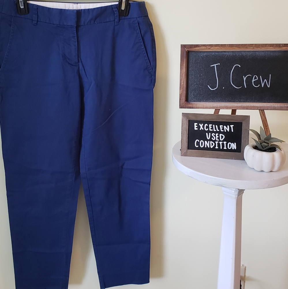 EUC + J. Crew + blue ankle length slacks